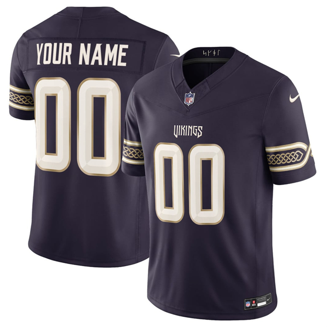 Youth Minnesota Vikings Active Player Custom Deep Purple 2026 F.U.S.E. Rivalries Collection Limited Stitched Football Jersey